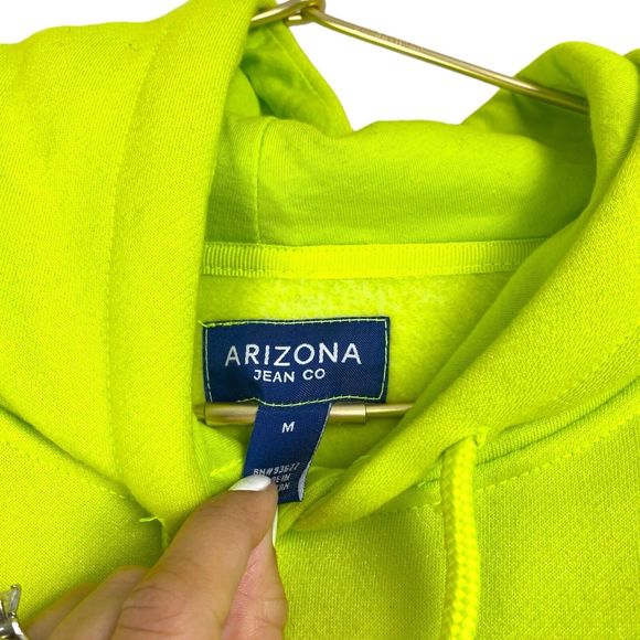 ARIZONA ORIGINAL JEANS‎ HOODIE MEDIUM OVERSIZED GREEN BLACK & WHITE CHECKERED 27 - Picture 4 of 8